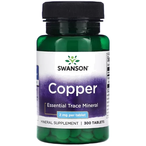 Swanson Copper Мідь 2 мг 300 таблеток