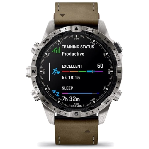 Смарт-часы Garmin MARQ Adventurer (Gen 2) Damascus Steel Edition Modern Tool Watch (010-03393-31): Виды спорта Гольф, Плавание, Велоспорт, Бег