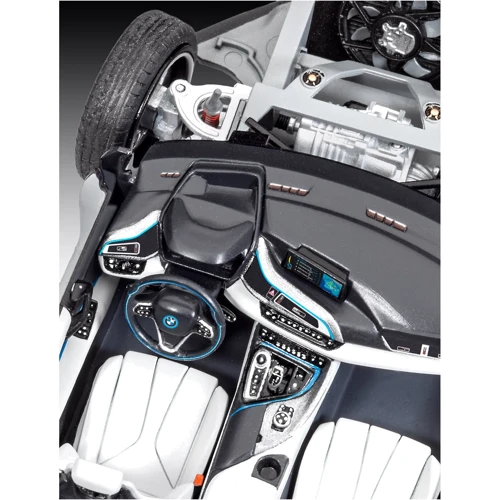 Сборная модель-копия Revell набор Автомобиль BMW i8 уровень 4 масштаб 1:24 (RVL-67008): Масштаб 1:24