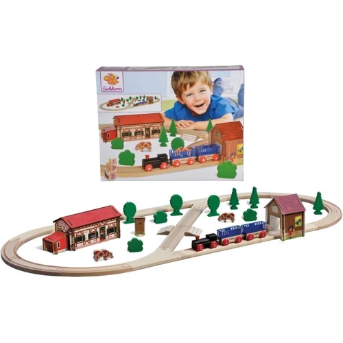 Игровой набор Eichhorn Железная дорога Путешествие на ферму 41 элемент 3+ (100001268)