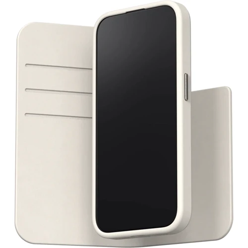 Чехол для iPhone Moshi Overture Case with Detachable Magnetic Wallet Eggnog White (99MO231207) for iPhone 15 Pro: Материалы искусственная кожа