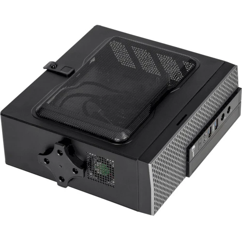 Корпус QUBE MS112 2U3, Mini-ITX, 200Вт, 2xAudio, 2xUSB 3.0 (QBMS112_FB2U3): Материал передней панели пластик и сталь