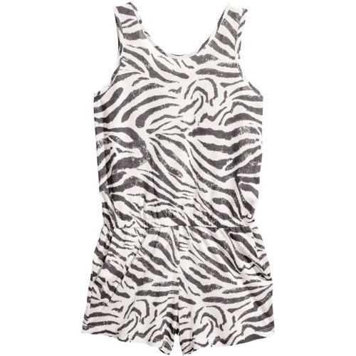Комбинезон H&M 5071196 140 см черно-белый