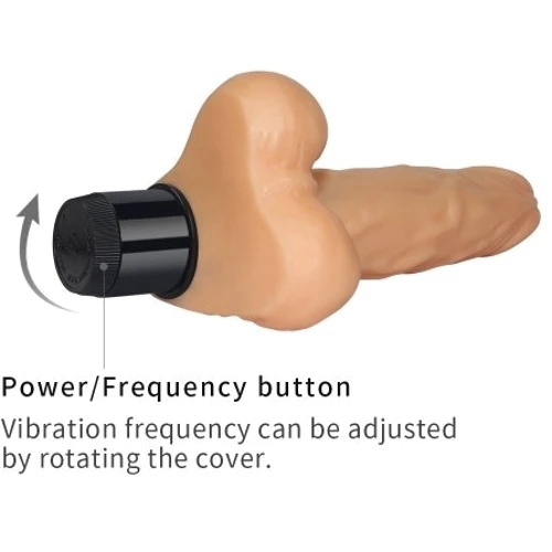 Реалистичный вибратор LoveToy Real Feel Vibrator 10 Flesh 8''