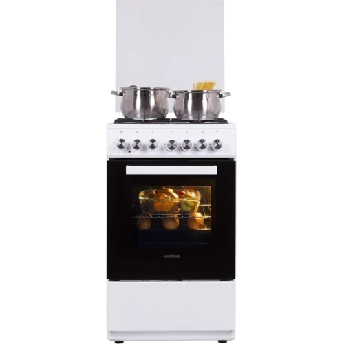 Плита комбинированная Vestfrost GE56TW	: Объем духовки, л 53
