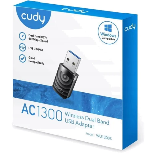 Адаптер Wi-Fi Cudy WU1300S: Антенна внутренняя
