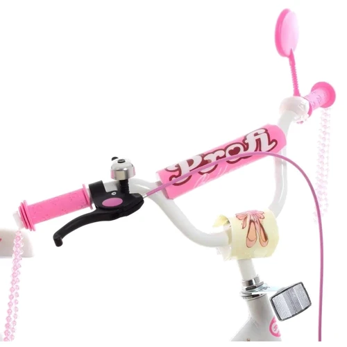 Дитячий велосипед Profi Flower 18 діаметр рожево-білий (УЦ-Y1885 white/pink): Рекомендований вік от 4 лет
