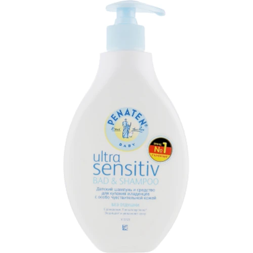 Penaten Baby Ultra Sensitiv Bad And Shampoo Детский шампунь и средство для купания младенцев с особо чувствительной кожей 400 ml
