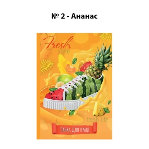 Папка для труда 2021 Рюкзачок А4 ПП-1№02 Ананас картон, ламинированная на резинке