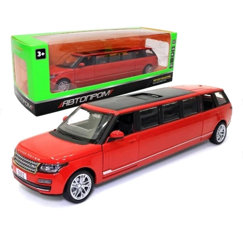 Машина металлическая Автопром 1:32 Range Rover 3 цвета свет, звук (6622L): Материал Пластик, Металл