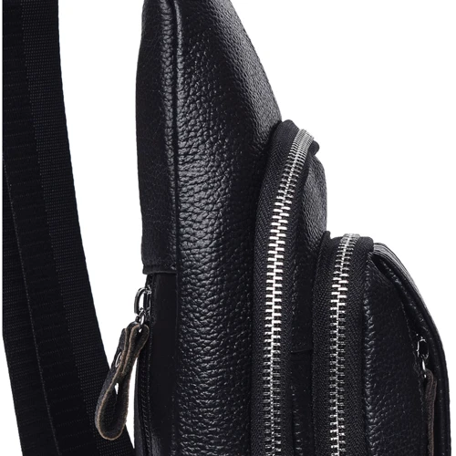 Мужская сумка-слинг Keizer черная (K16601-black): Тип Сумки