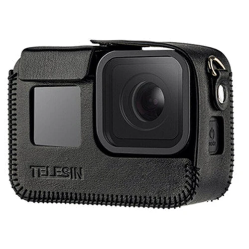 Кожаный чехол Telesin для GoPro HERO8 Black GP-PRC-L08BLACK Черный фото 2