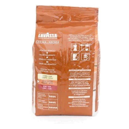 Кава Lavazza Crema e Aroma (В зернах) 1 кг (DL4600): Вид напою кава в зернах