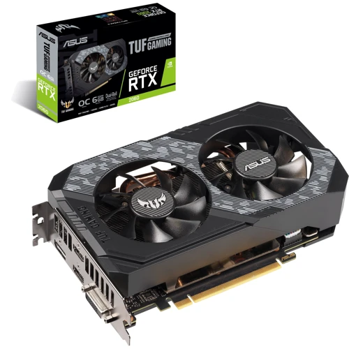 Видеокарта ASUS GeForce RTX2060 6144Mb TUF GAMING (TUF-RTX2060-6G-GAMING): Тип памяти GDDR6