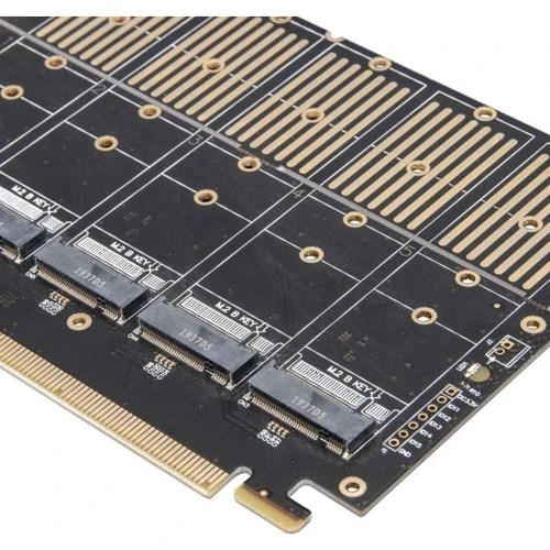 Frime PCI-E x16 to 5 x M.2 (B Key) JMB585 (ECF-PCIEtoSSD010): Интерфейс подключения PCI-E