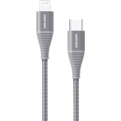 Кабель Vokamo Luxlink Cable USB-C to Lightning 1.2m Grey (VKM20056)