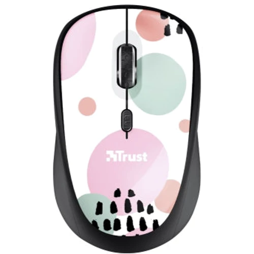 Мишка Trust YVI Wireless Pink Circles (24441): Радіус дії 8 м