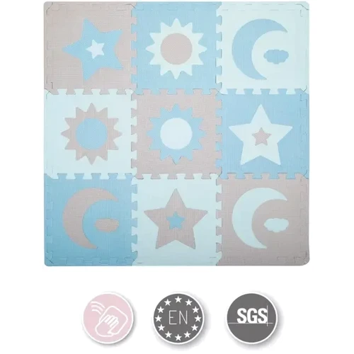 Коврик-пазл MoMi Nebe Blue 93x9 cm (AKCE00031): Особенности пазлы-коврики