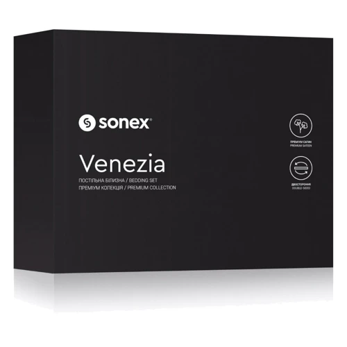 Комплект постельного белья Sonex Venezia премиум сатин евро (SO102449): Материал сатин