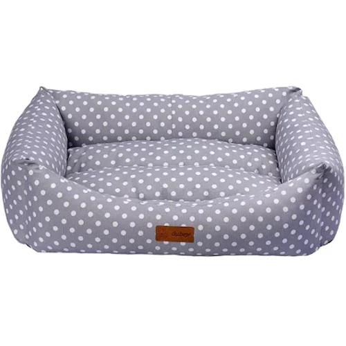 Лежак для кошек и собак 4Dog MAKARON серый 62х44х22 см (5949060214574)