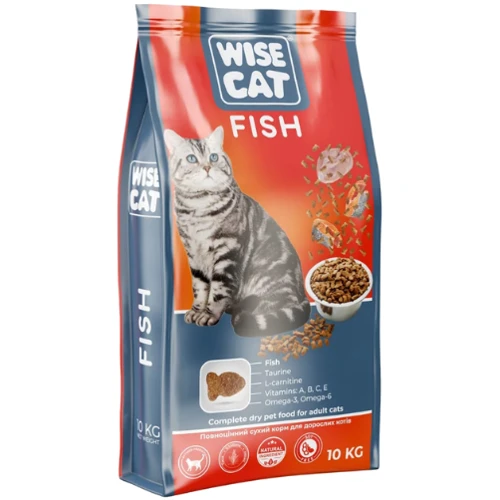 Сухой корм Wise Cat 10 кг Fish - Рыба для взрослых кошек 10 кг (4820111141296)