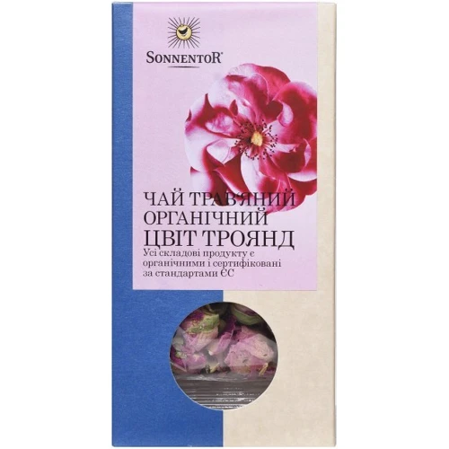 Чай Sonnentor трав'яний органічний Цвіт троянд 30 г (BW8518)
