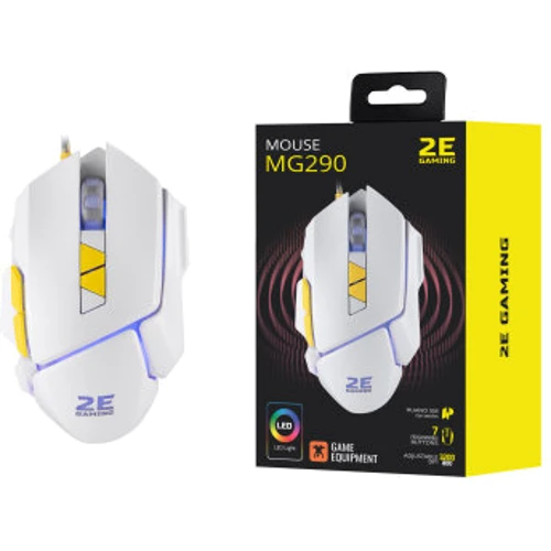 Мишка 2E M290 LED USB White (2E-MG290UWT): Тип сенсора оптический