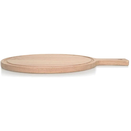 Дошка для нарізання Fissman кругла з ручкою 40x30x1.5 см (8069): Тип доска разделочная
