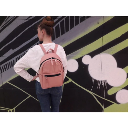 Женский рюкзак Sambag Dali LPTe розовый (15378006e): Тип ручки Короткая ручка, Плечевой ремень