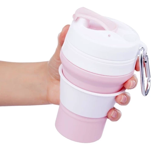 Силіконовий стакан з кришкою і трубочкою Tonna Waist Marshmallow 350 мл (TH_WAIST_MARSHMALLOW): Об'єм, мл 350