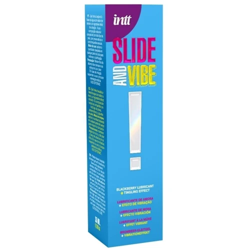 Лубрикант с эффектом вибрации Intt Slide And Vibe Blackberry (35 мл)