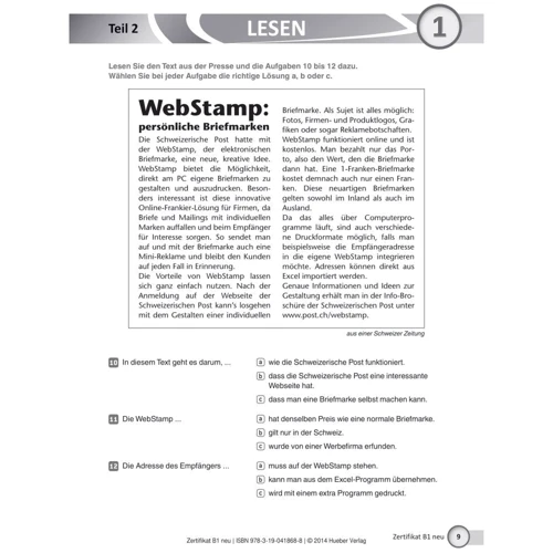 Zertifikat B1 neu 15 Übungsprüfungen mit Audio-CD: ISBN 9783190418688,978-3-19-041868-8