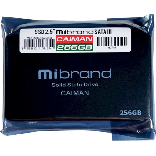 Wibrand Caiman 256GB 2.5 (WI2.5SSD/CA256GB): Обсяг 256 ГБ