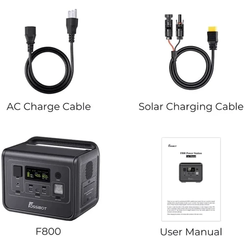 Зарядная станция Fossibot F800 512Wh 800W Black фото 15