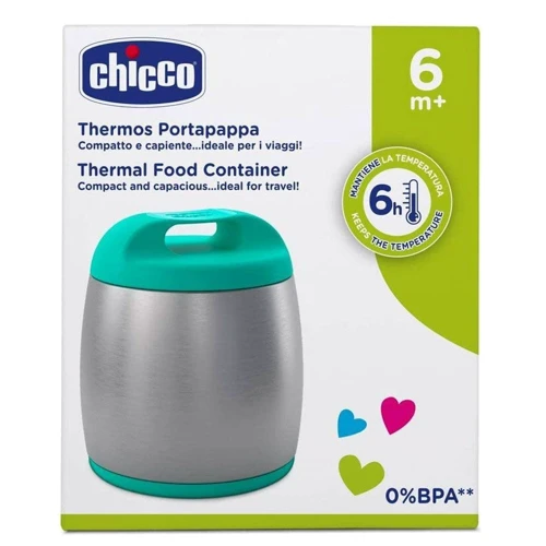 Термоконтейнер для дитячого харчування Chicco 350 мл бірюзовий (60182.20)