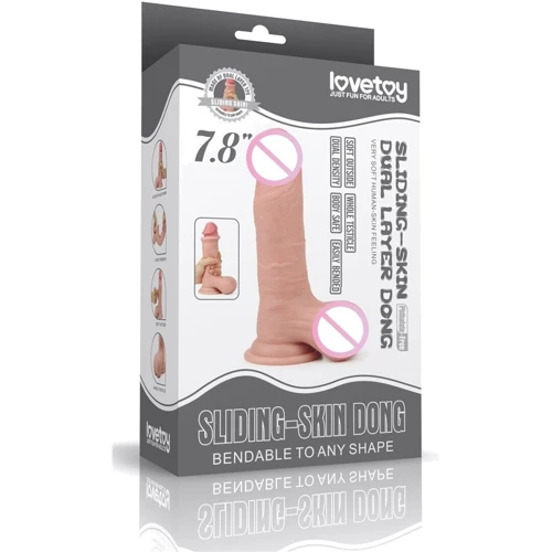 Фаллоимитатор LoveToy Sliding-Skin Dong Flesh 7.8"