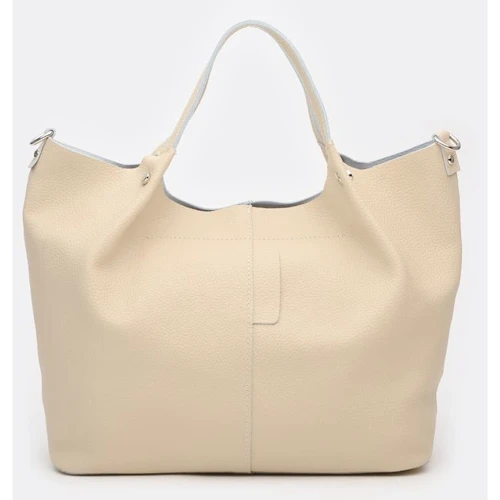Женская сумка-мешок Ricco Grande бежевая (1l575-beige): Фактура Зернистая, Матовая