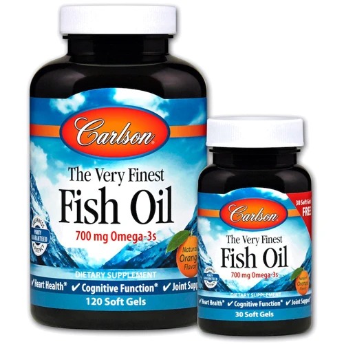 Carlson Labs The Very Finest 120+30 soft gels Orange Рыбий жир со вкусом апельсина