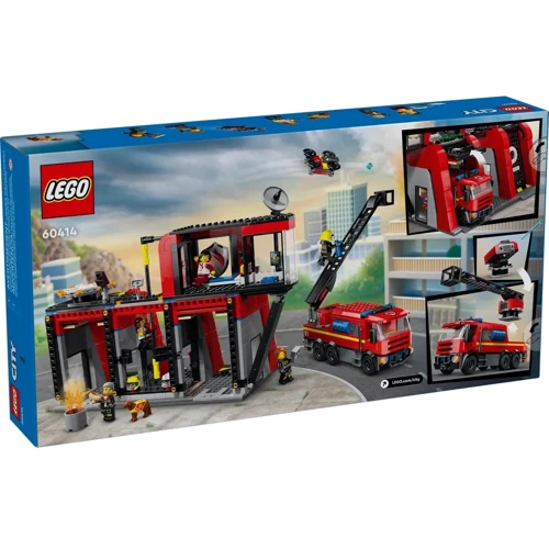 Конструктор LEGO City Пожарное депо с пожарной машиной (60414)