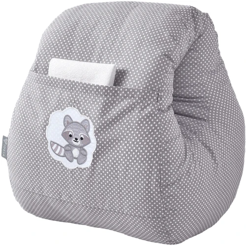 Подушка Papaella Mini Горошек для кормления, серая, 30х28х30 см (8-31999) фото 3