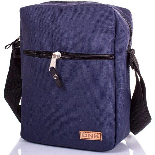 Мужская сумка планшет DNK Leather синяя (Classic bag col. 03): Пол Мужской