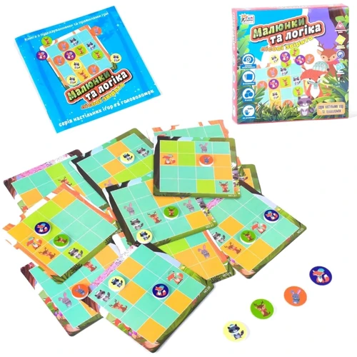 Настольная игра 4FUN Game Club Рисунки и логика - Лесные зверьки (UKB-B 0032): Производитель 4FUN Game Club
