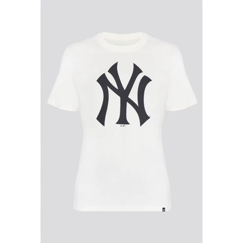 Футболка 47 Brand NY Yankees Cream Imprint Echo (544104-FS) L белая с принтом