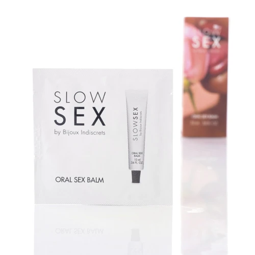 САШЕТ Бальзам для орального секса ORAL SEX BALM Slow Sex, 2мл Bijoux Indiscrets (Испания): Тип Блеск для губ