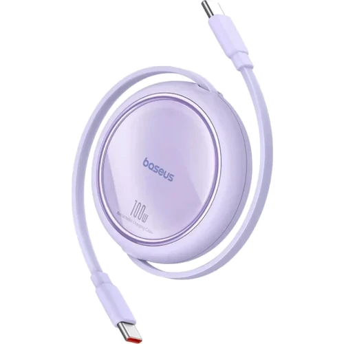 Кабель Baseus Cable USB-C to USB-C Free2Draw Mini Retractable Charging 100W 1m Purple (P10364500511-00)