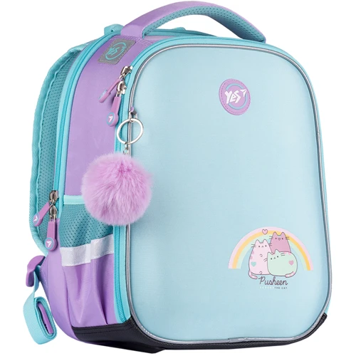 Рюкзак YES H-100 Pusheen, сиреневый/бирюзовый (558786)