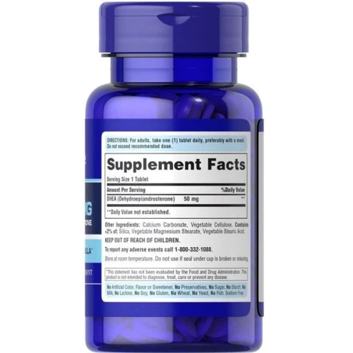 Puritan's Pride DHEA 50 mg ДГЭА-Дегидроэпиандростерон 50 таблеток: Производитель Puritan's Pride