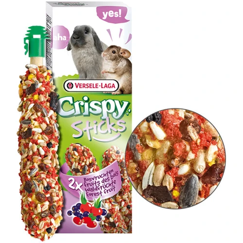 Лакомство Versele-Laga Crispy Sticks Forest Fruit для кроликов шиншилл с лесными фруктами 110 г