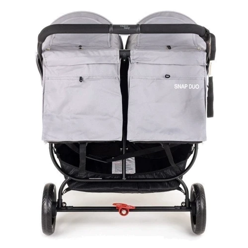 Универсальная коляска 2 в 1 для двойни Valco baby Snap Duo / Cool Grey: Ширина шасси 76 см