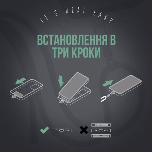 Ремешок для смартфона ArmorStandart Rope Black Pine with Clear holder (ARM67206) фото 3